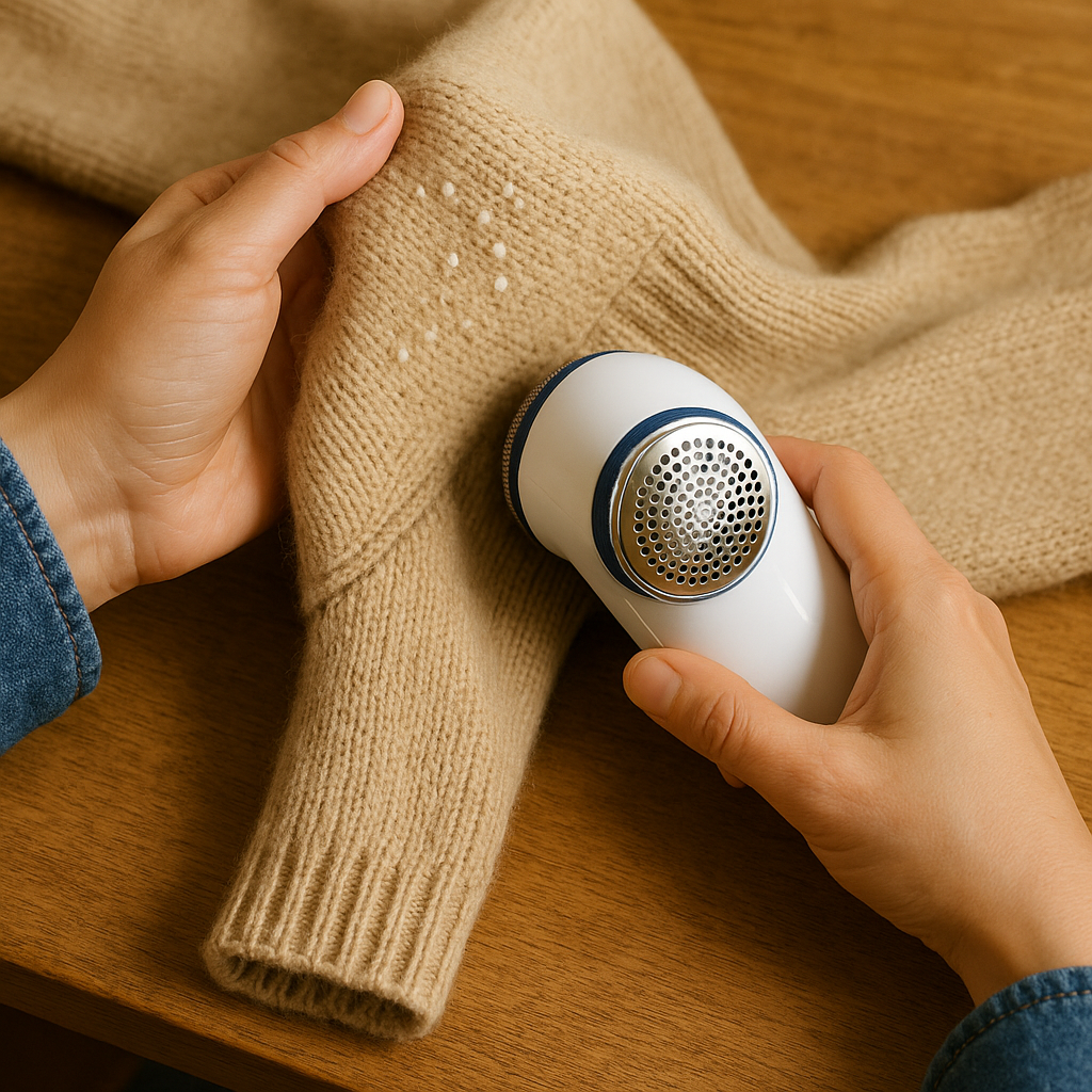 Sweater shaver + de-pilling rules I swear by