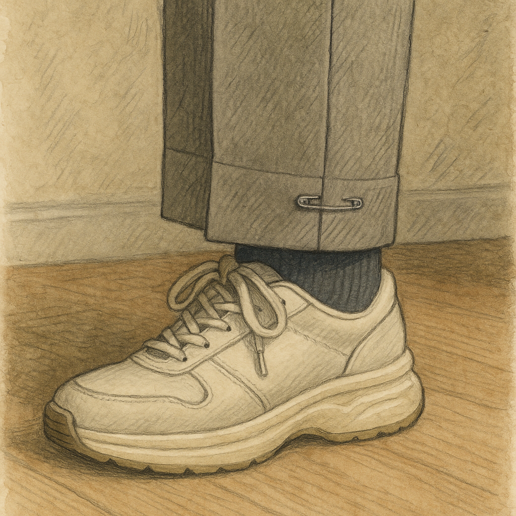 Hem to the shoes you wear, not the shoes you own