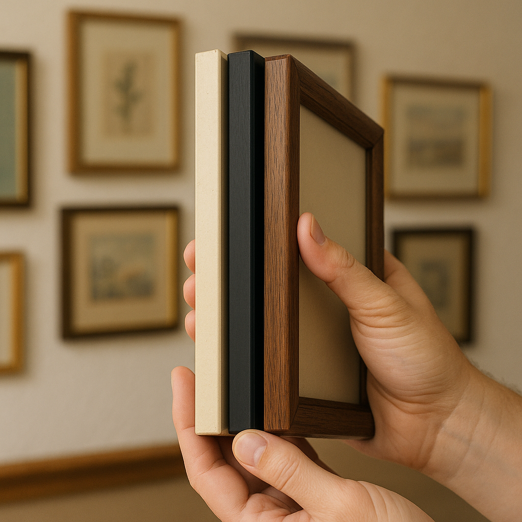 The matching-frame wall without paying matching-frame money