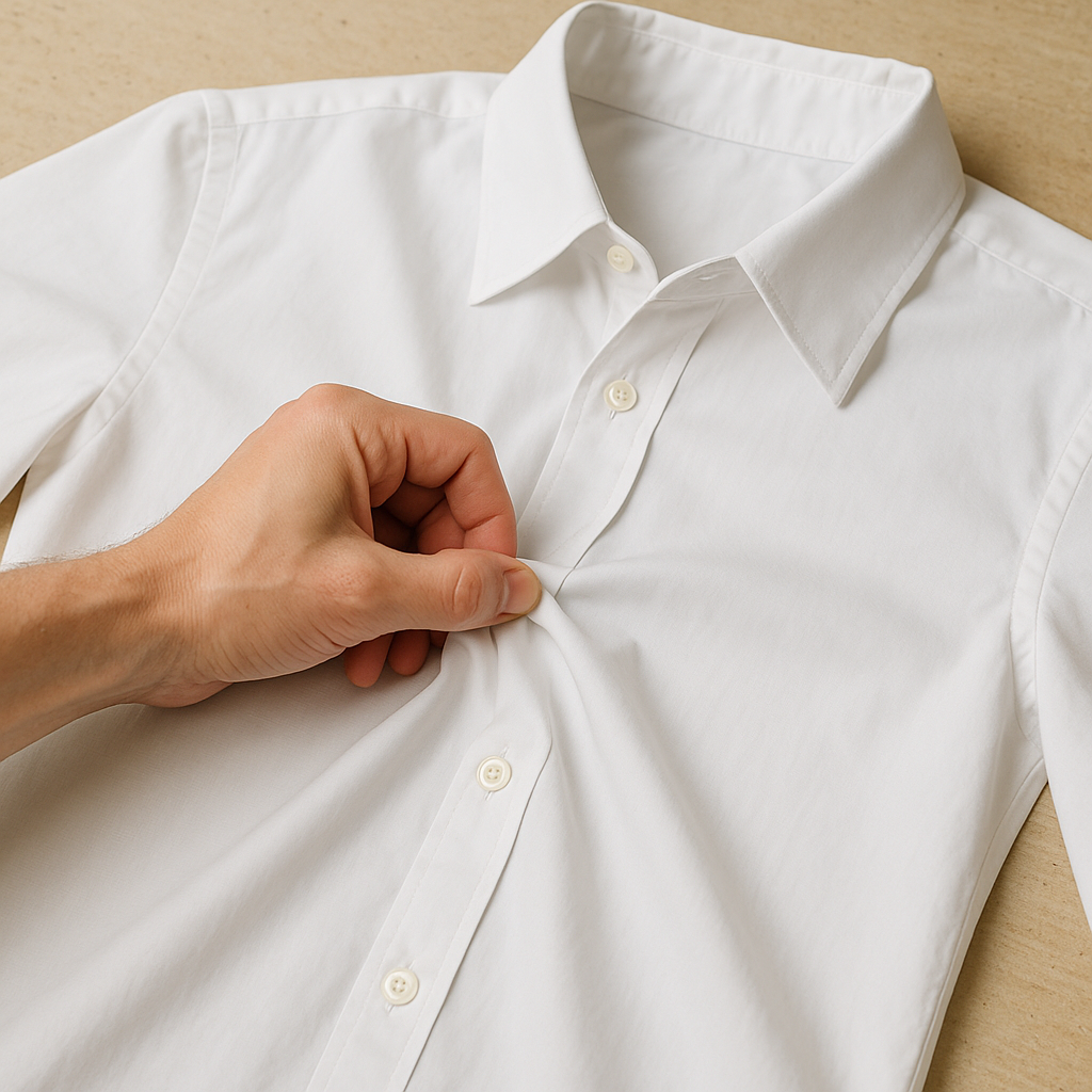 Crisp cotton poplin for shirts that stay sharp