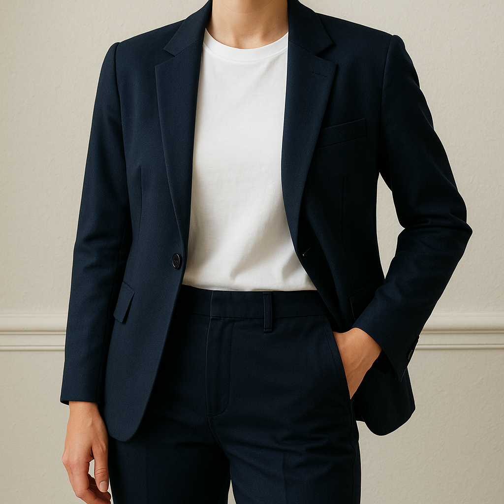 Navy + optic white: the crisp combo that never looks loud