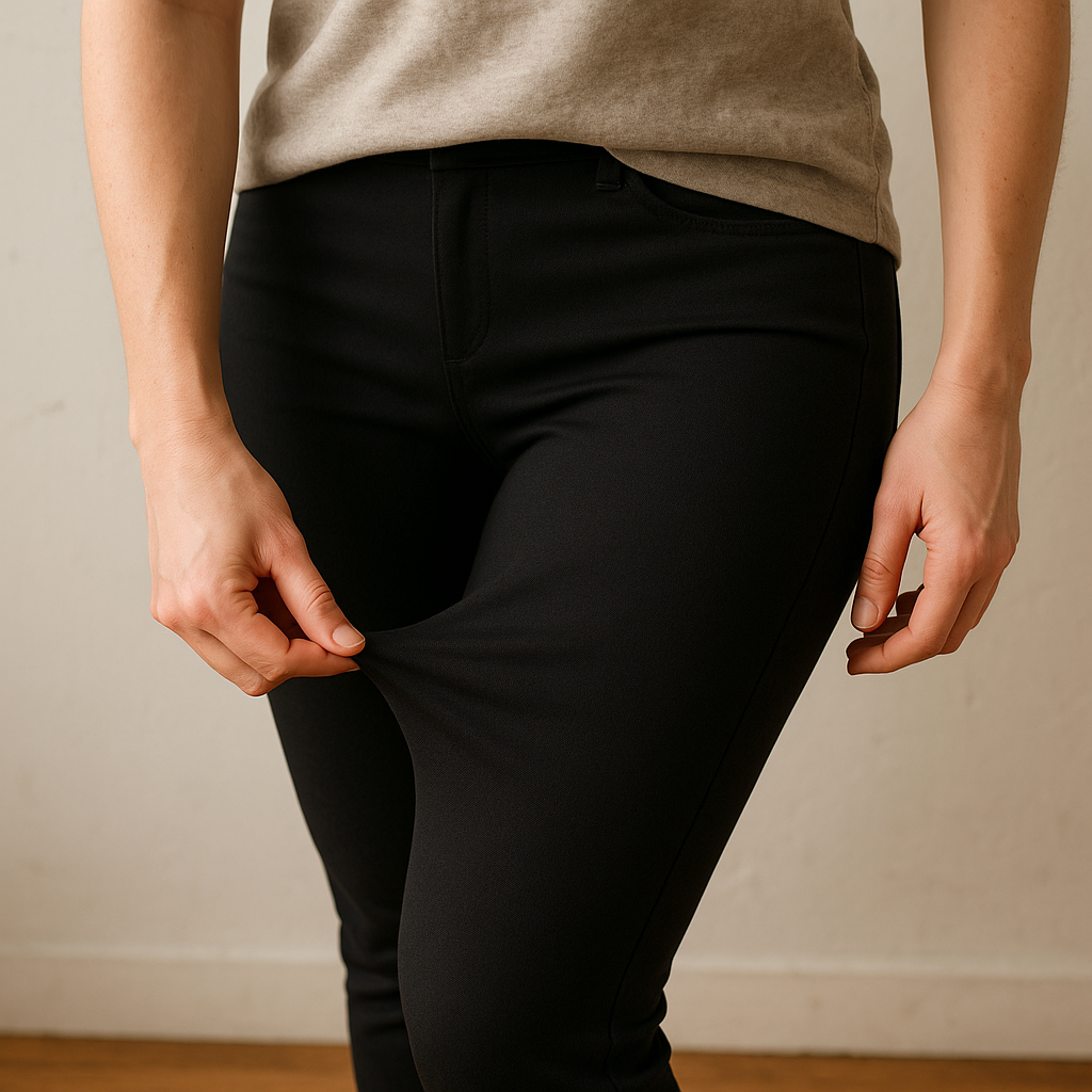 Ponte knit for pants that don't bag out at the knees