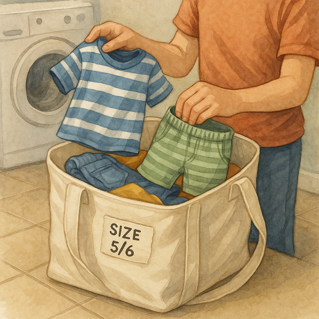 The Saturday swap bin that keeps clothes moving